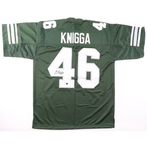 Noah Knigga Eastern Michigan Signed Custom Jersey Mens XL Autographed Wilder COA